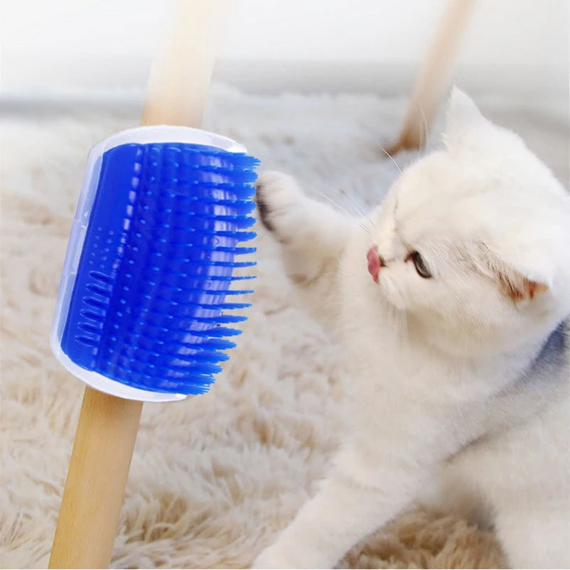 New Pet Cat Corner Scrubber Massager Cat Scratching Scratching Scratcher Cat Brush Comb Massage Corner Brush Pet Supplies